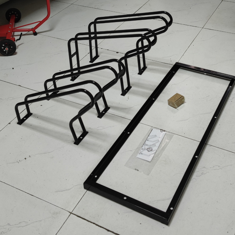 New design steel tube bicycle rack floor bike stand