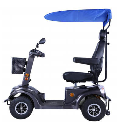 1200W 14inch 4 wheel Mobility Scooter With Roof