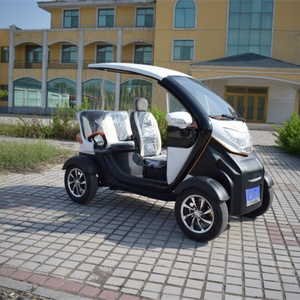 Semi close 4 wheel 3 seat electric mini car 1200w  for sale