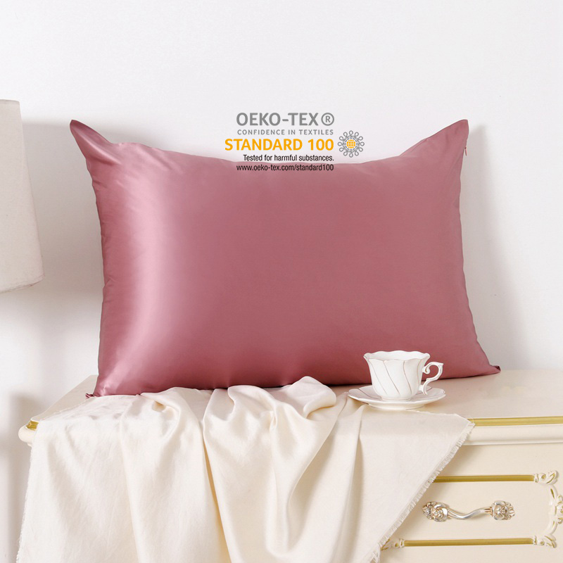 Wholesale Real Silk Pillow Case Hot Selling Customizable 19/22/25mm 6A oeko-tex 100% Mulberry Silk Pillowcase Eye Mask Gift Set