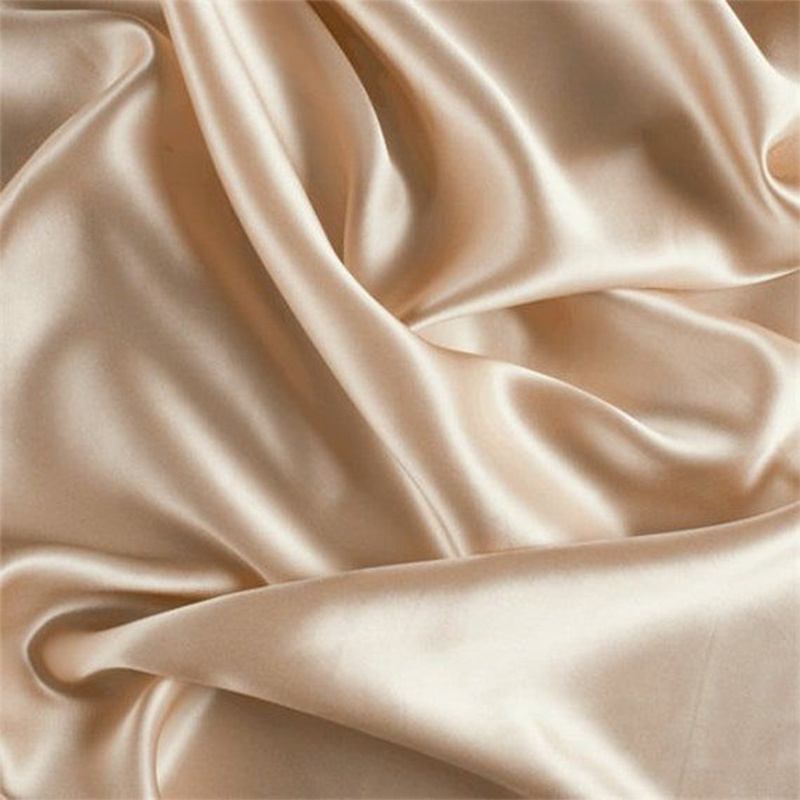 Wholesale Silk Stretch Satin 90%Silk 10% Spandex 19mm elastane blended silk stretch satin