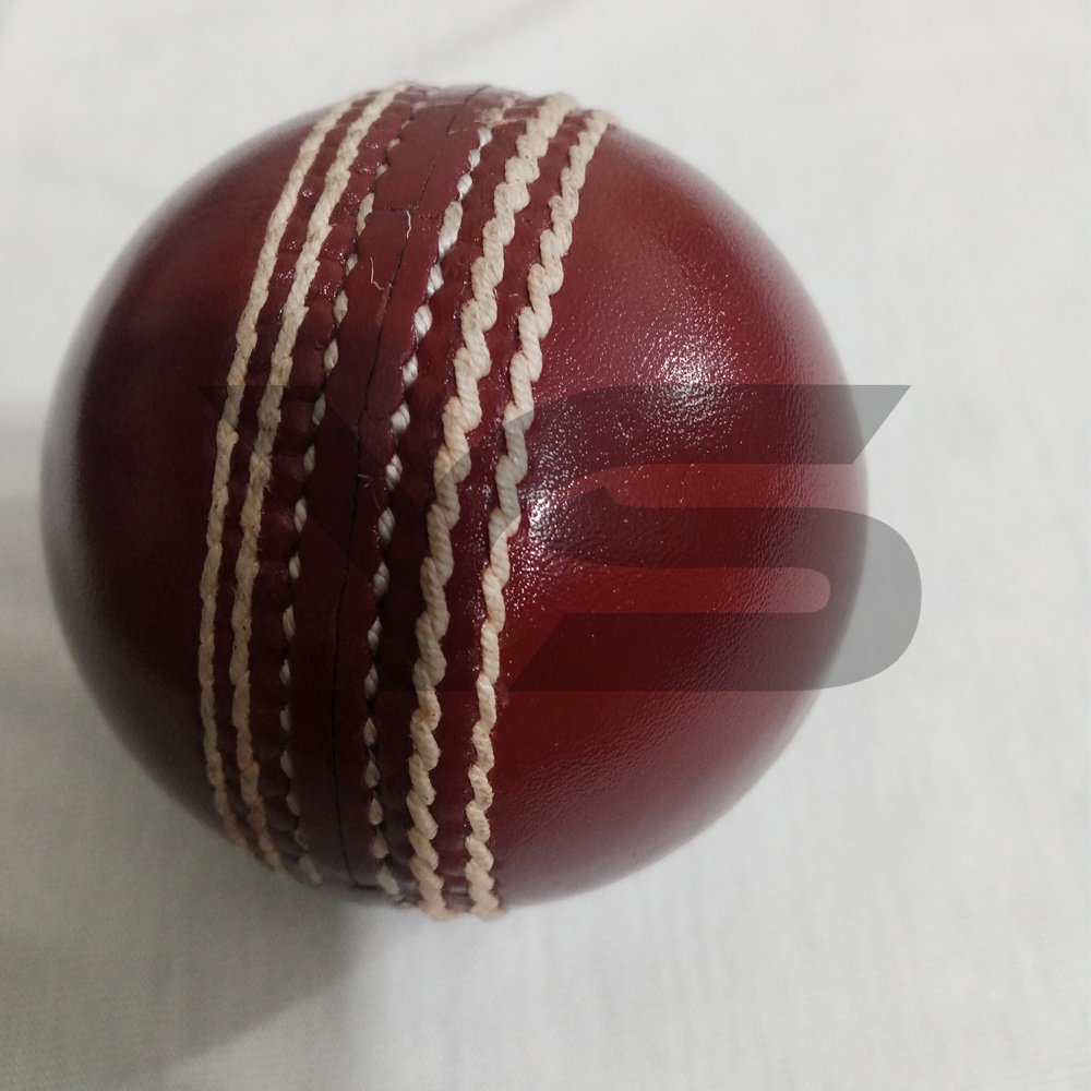 Best Quality New Most Popular t20 over Cricket Ball Genuine Leather 4-Piece Custom Design red Color Sports Team Ball