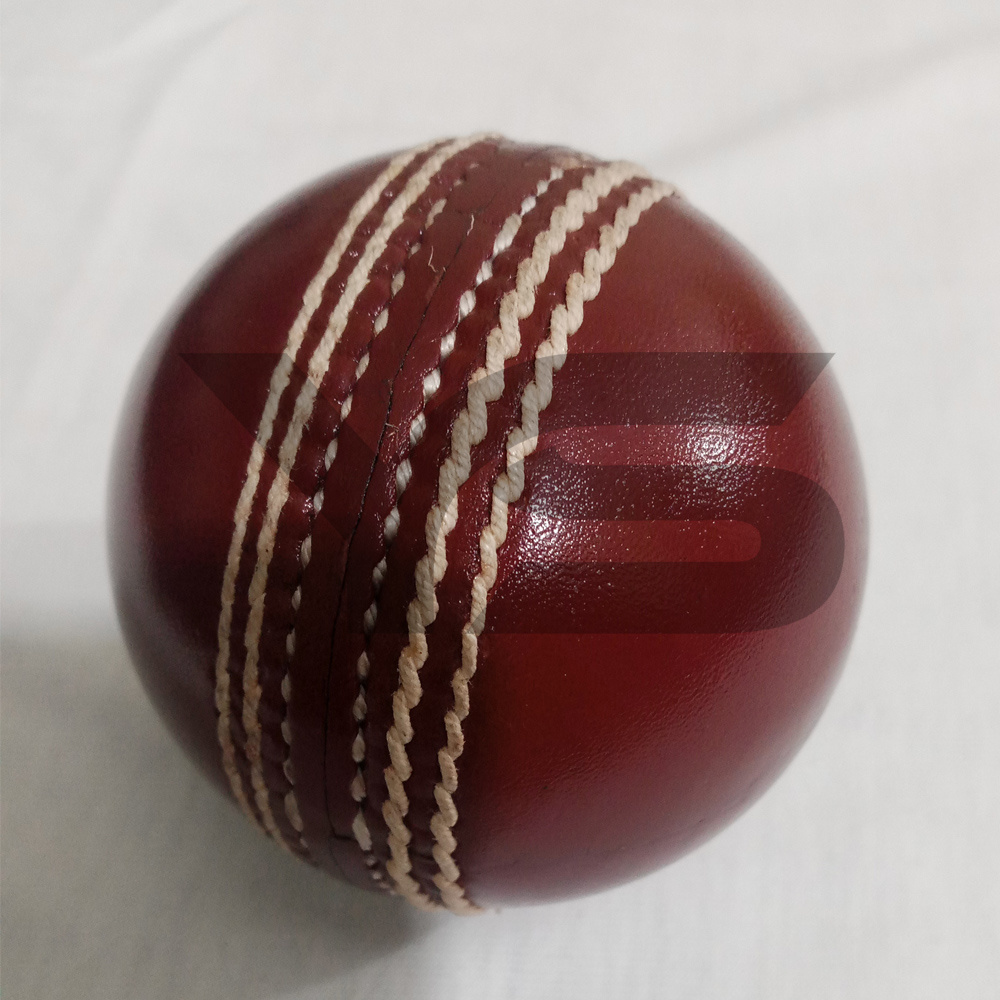 Best Quality New Most Popular t20 over Cricket Ball Genuine Leather 4-Piece Custom Design red Color Sports Team Ball