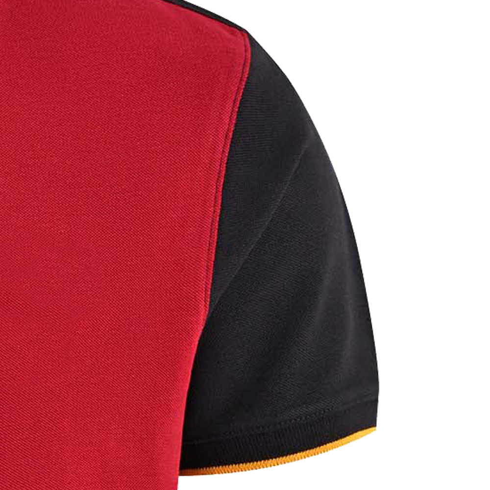 Red & Black Polo T Shirts, Tipping Collar & Cuff Polo Shirts, Golf Shirts Top Quality Drop Shipping Short Sleeve for Men Jersey