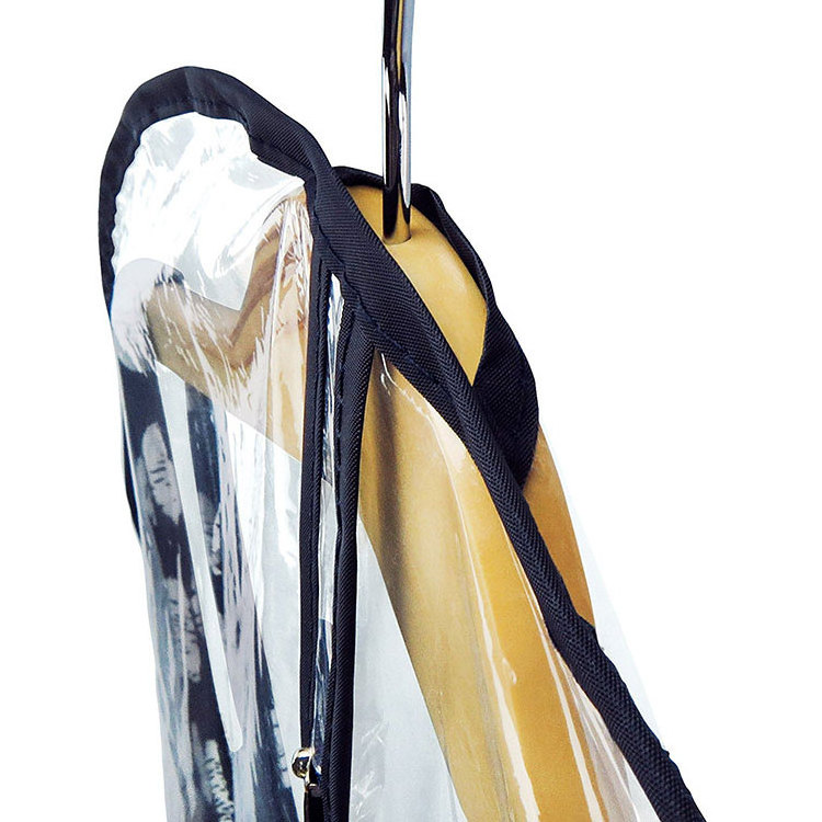 Transparent PVC non-woven custom travel  breathable rolling garment bags