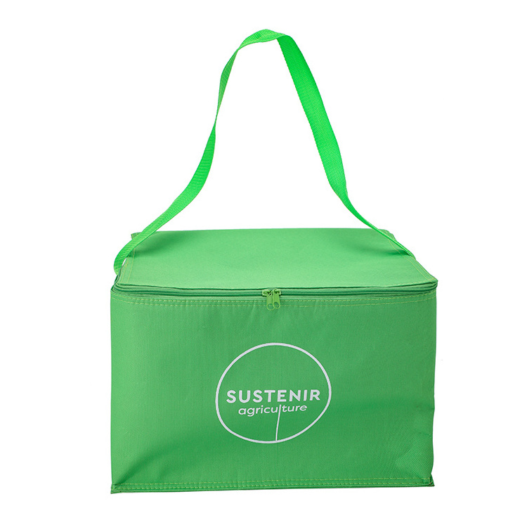 Heavy Duty Hot Food Delivery Bag Keep Food Warm Insulated Cooler Thermal Bag Non Woven Silkscreen Wheeled Insulated Medical Bag