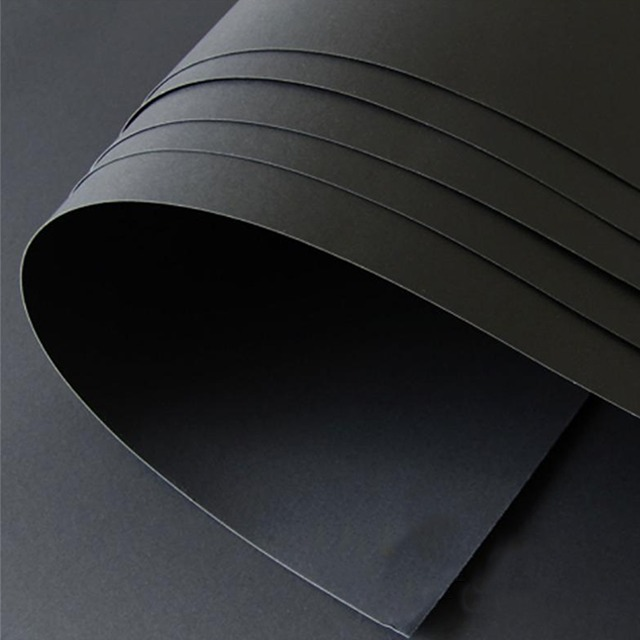 Fu Lam wholesale two sides black paper with black core cardboard 120g-500g black cardboard album drawing cardboard black paper