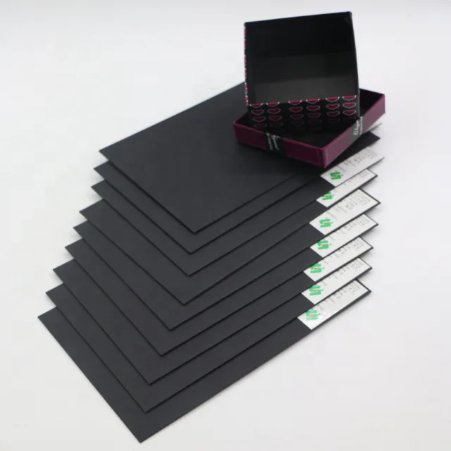 Fu Lam 250gsm-2500gsm Black paperboard black paper with black core 0.3-3.0mm Thickness black cardboard paper