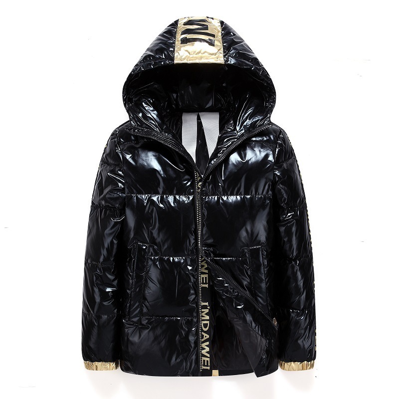 Jacket for Men OEM Custom Winter Waterproof Bubble Down Coat Men's Hoodies Shiny Puffer Jacket