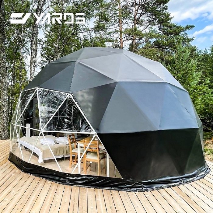 Custom Size Big sphere Luxury Camping Geodesic Dome Tent Transparent Large Party Event Yurt