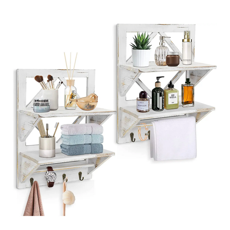 bathroom shelves wall mount rustic chic practical bathroom shelf over toilet with towel bar