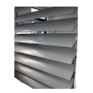 Automatic Aluminium Louver outdoor shutters sunshade louver and waterproof blind powder coated aluminum louver