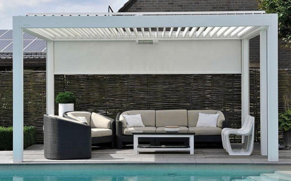 Famous Brand Yashengou Fully Automatic Terrace Roof Patio Cover Balcony Awning Gazebo Aluminium Motorized Pergola