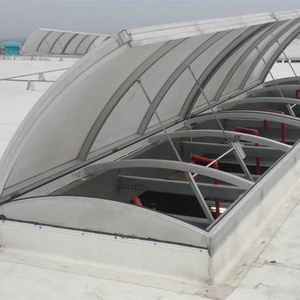 Manufacturers Supply  Circular Automatic Aluminum Alloy Roof Sun Panel Skylight Window Arched Single Flap Skylights