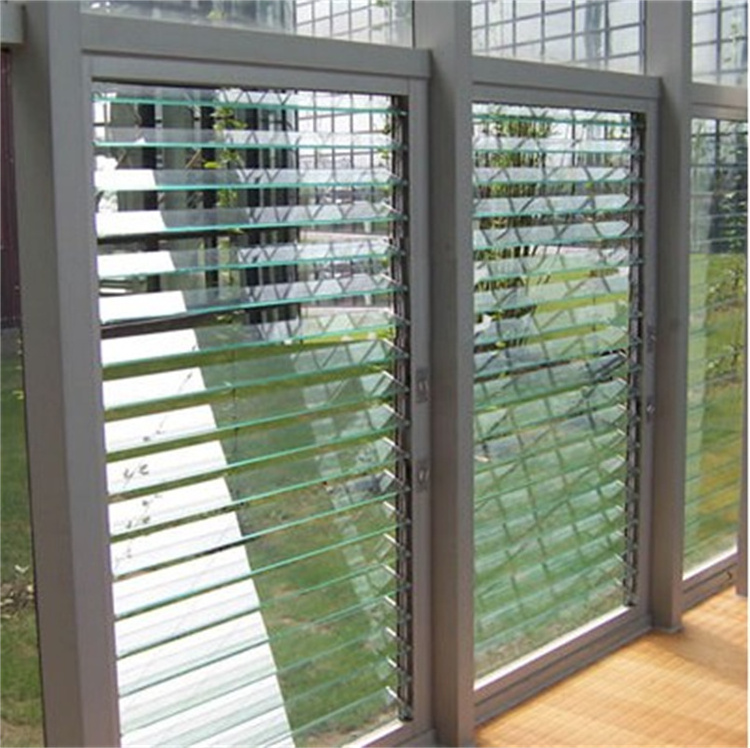 China factory Supplier Automatic Shutter Glass Louver Aluminum/glass Window Frames Aluminum Wall Louvre windows