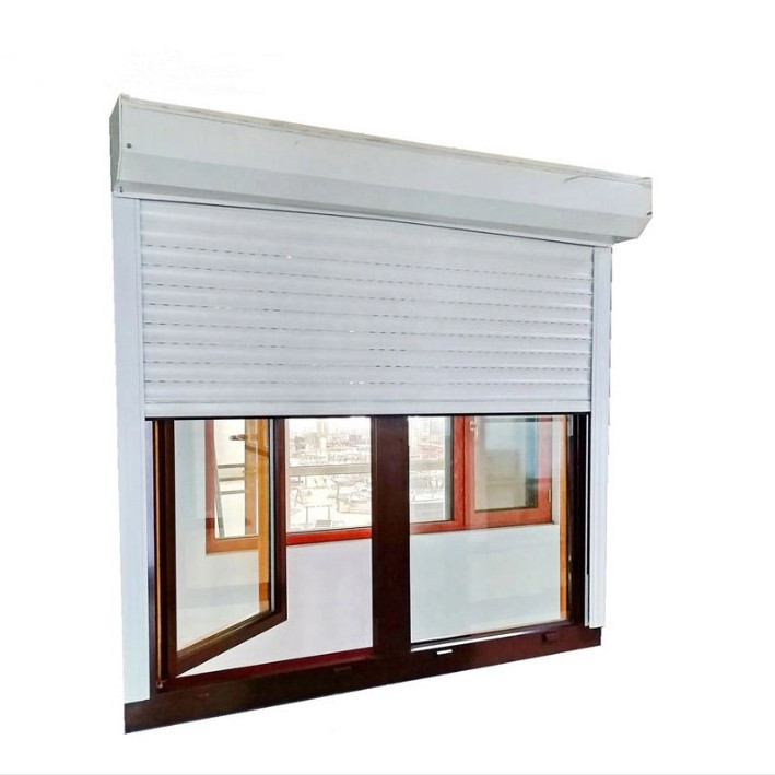 Automatic Roll up Window Shutters Price Electric Hurricane Roller Louver Aluminium Alloy Shutters Blinds