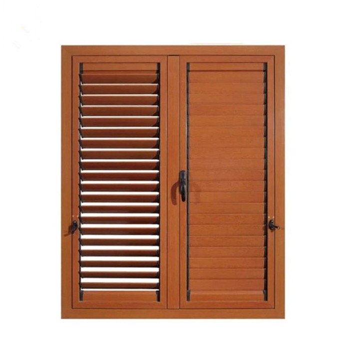 New Design Hurricane Impact Metal Window Shutters Aluminium Louver Window/Jalousie External Shutters Door