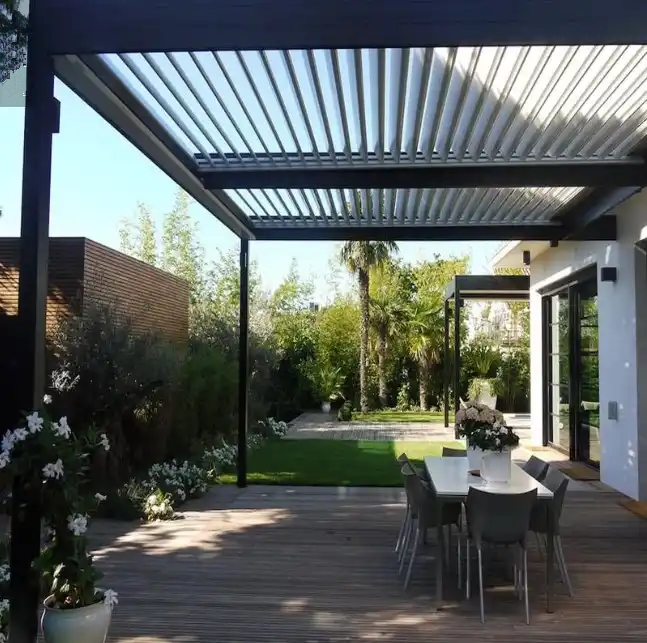 Motorized Louvered Roof Waterproof Garden Gazebo Bioclimatic Pergola Aluminium Outdoor garden buildings gazebo 3m x 3m 3mX4m