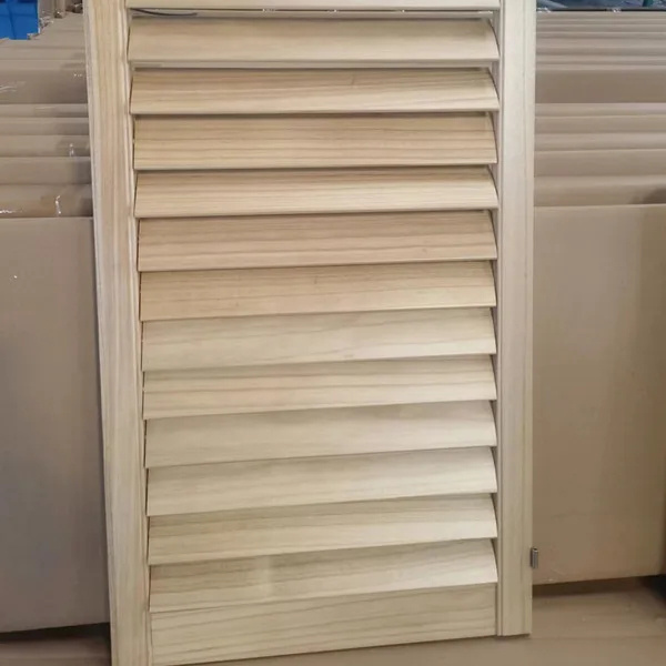 New Design Anti-Theft Decoration Blinds Factory Direct of Wood and Basswood Stained Plantation Shutters Components Louvers