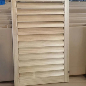 New Design Anti-Theft Decoration Blinds Factory Direct of Wood and Basswood Stained Plantation Shutters Components Louvers