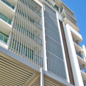 Aluminum exterior shutters sun louver exterior blinds with low price horizontal louver blinds sunshade louver shutter window