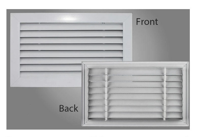 Cheap Price White Air Louver Shutter Aluminum Louver Air Conditioning Louvers Exhaust Fan aluminum luvers air away