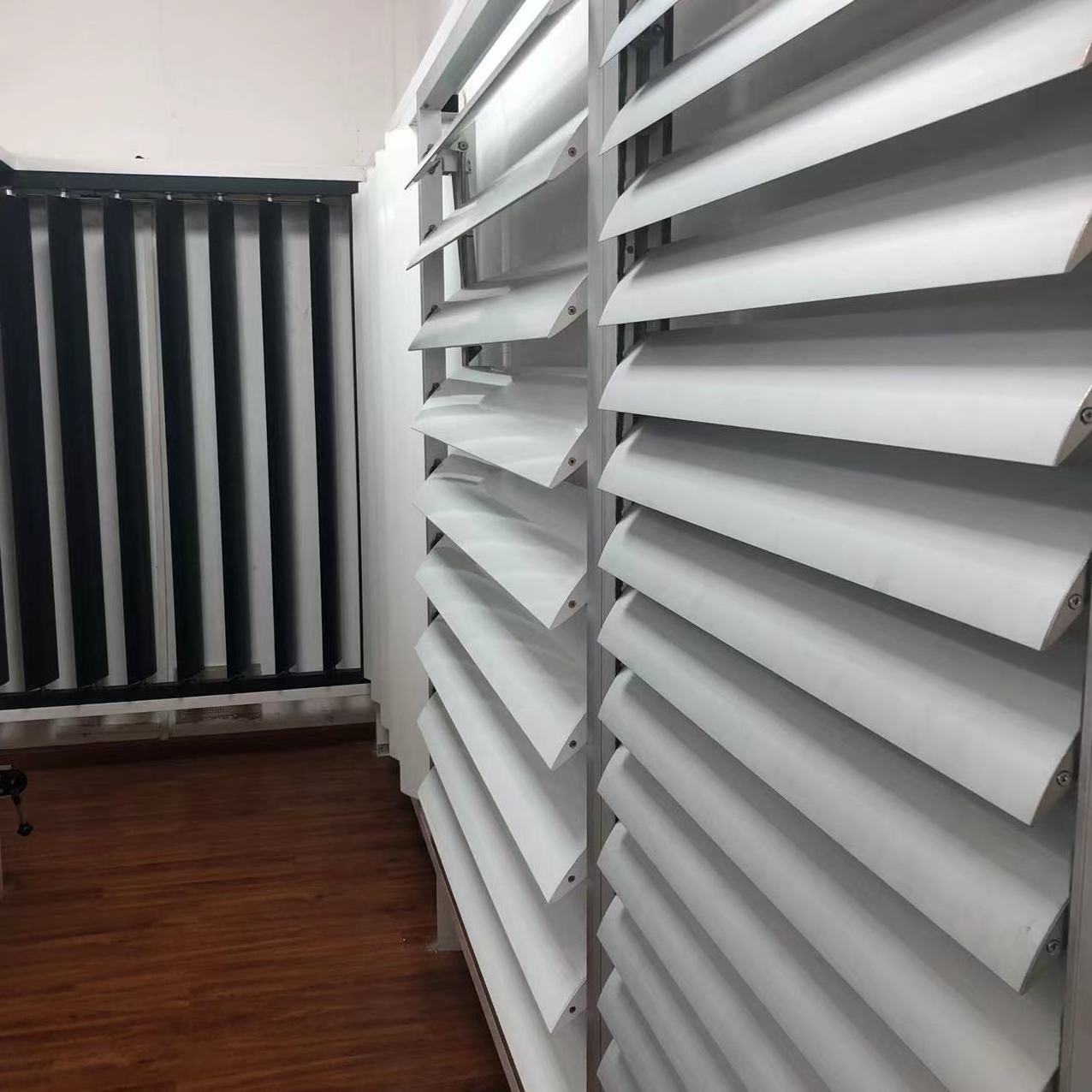 Outdoor Aluminum Fixed Louver Aluminium Smart Metal Shutter Blind Window