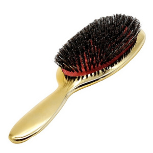 Yaeshii Professional Custom Plating Natural Nylon Factory Boar Bristle  Detangling Boar Bristle Brush Hair