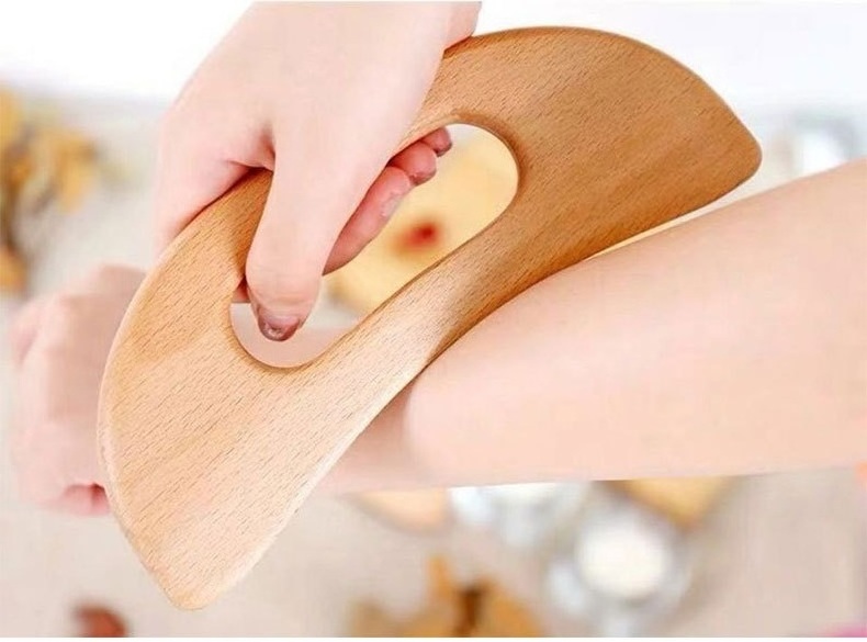 Wooden GuaSha Scraping board Lymphatic Drainage Tool Beech Wood Therapy Massager Tool Anti Cellulite Paddle Massager Tools