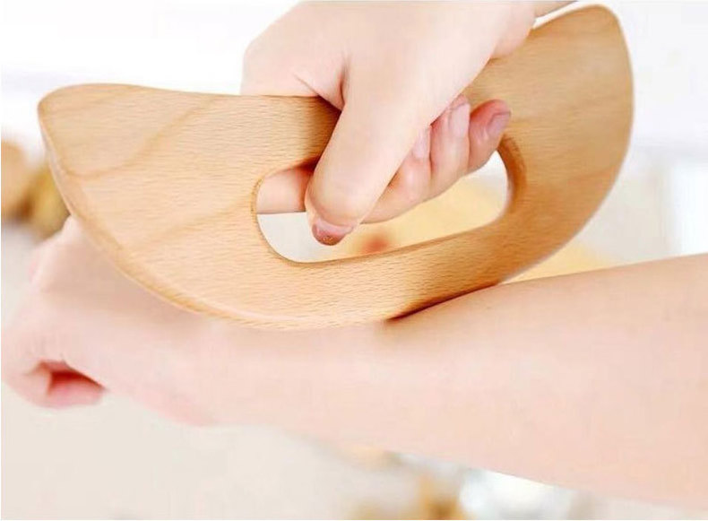 Wooden GuaSha Scraping board Lymphatic Drainage Tool Beech Wood Therapy Massager Tool Anti Cellulite Paddle Massager Tools