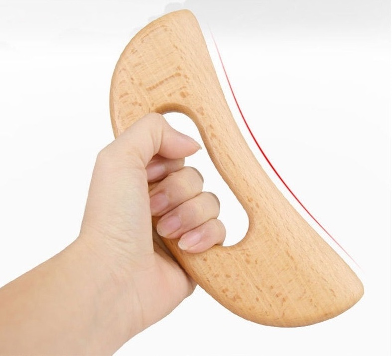 Wooden GuaSha Scraping board Lymphatic Drainage Tool Beech Wood Therapy Massager Tool Anti Cellulite Paddle Massager Tools