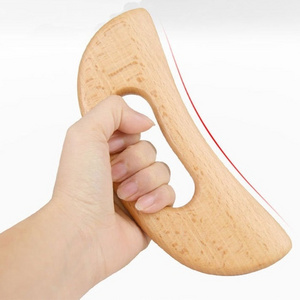 Wooden GuaSha Scraping board Lymphatic Drainage Tool Beech Wood Therapy Massager Tool Anti Cellulite Paddle Massager Tools