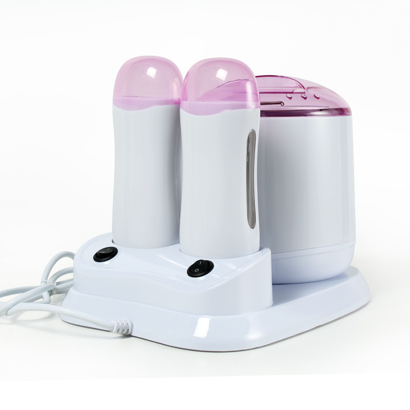 Low price Professional wax roller depilatory cartridge double paraffine warmer wax heater 3 in 1