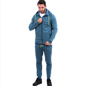 High Quality Streetwear Over Size Wholesale Sweatsuit Fashion Clothing Men Blank Hoodies Joggers Custom Pullover Cotton OEM