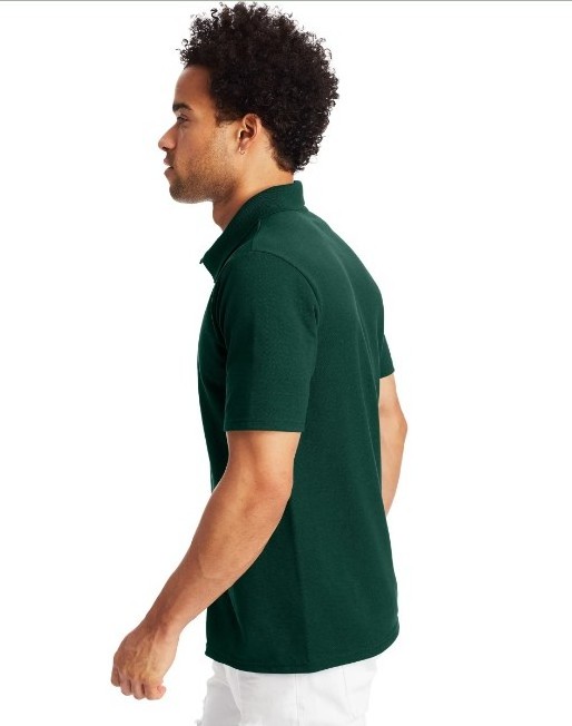 Custom OEM Deep Green Forest Polo Shirt Custom Own Design 100 Percent Cotton Turtleneck Pique Polo T Shirt For Men