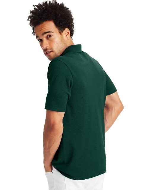 Custom OEM Deep Green Forest Polo Shirt Custom Own Design 100 Percent Cotton Turtleneck Pique Polo T Shirt For Men