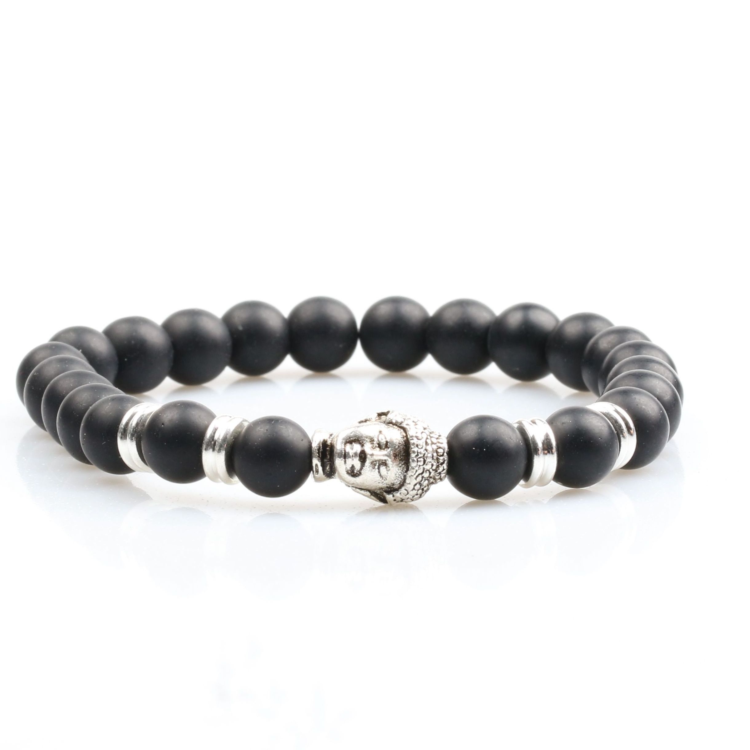 Black onyx bracelets jewelry spiritual buddha bracelets wholesale onyx bead with Buddha head beads bracelet jewelry for man