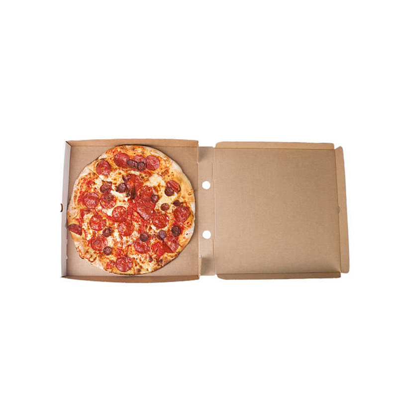 Customize Your Own Logo 12 Inch Personalised All Size Bulk Blank Corrugated With Window Cone For Slices Insulated Pizza Box