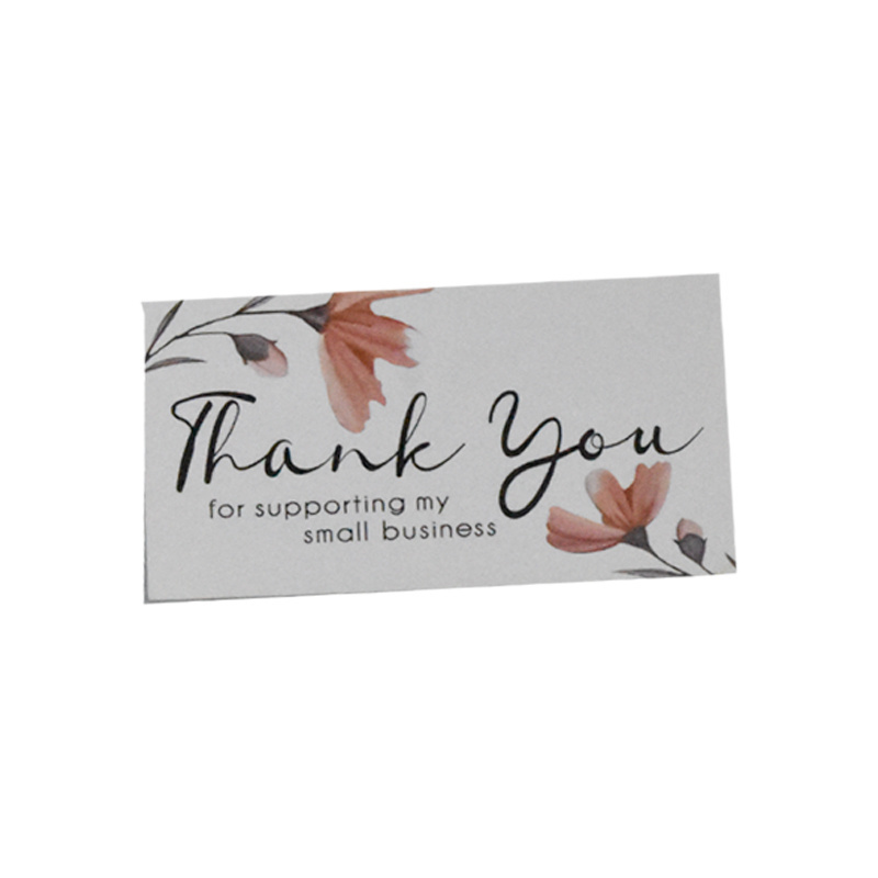 Custom Paper Printed Different Designs Visite Scratch Post Business Printing Sunflower Plant Letterpress Thank You Card