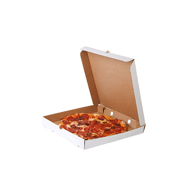 Customize Your Own Logo 12 Inch Personalised All Size Bulk Blank Corrugated With Window Cone For Slices Insulated Pizza Box