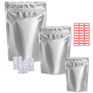 Custom 1 Quart 7.5 Mil 5 2 1 Gallon Food Storage Quart Wallaby Long Term Size Mylar Aluminum Foil Bag With Oxygen Absorbers