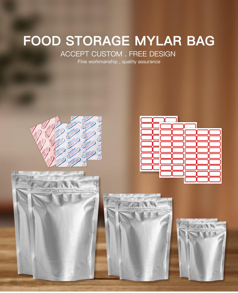 Resealable 5 Gallon Ziplock Aluminum Foil Mylar Bags Food Storage With Oxygen Absorbers Bucket For Food Storage Made In Usa BestSuppliers