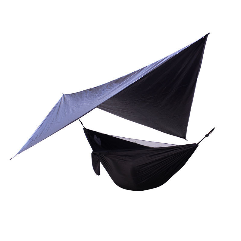 S036 High quality folding sun shelter camping tree hammock portable with rain fly