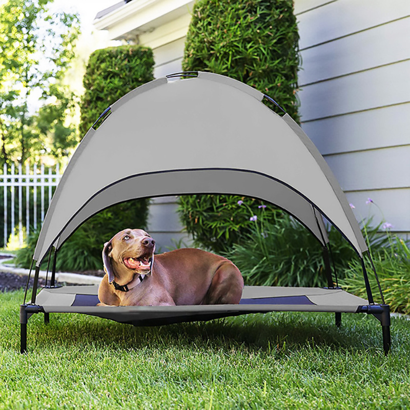 T035 Portable camping mesh breathable bed pet dog outdoor elevated tent