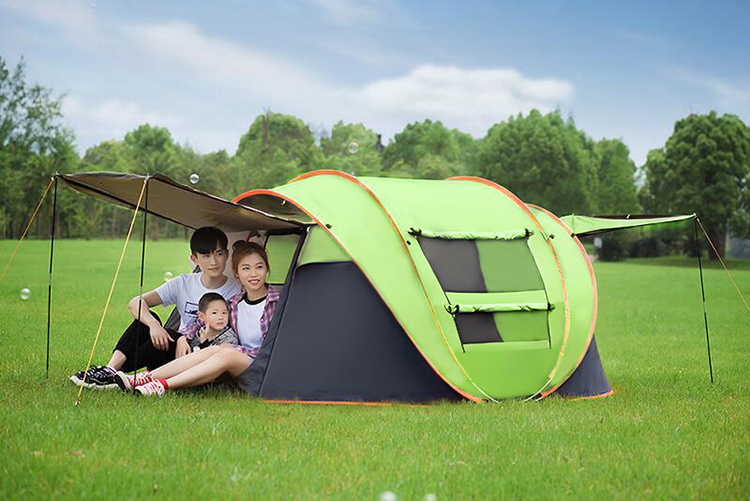 T032 wholesale outdoor four-sidedventilation custom pop up camping tent easy open