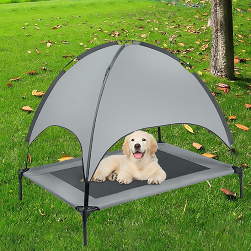 T035 Portable camping mesh breathable bed pet dog outdoor elevated tent