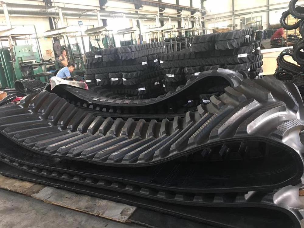 track padsnowmobile rubber track chassis undercarriage skid steer loader with sprocket system tractorrubber track for lawn mower