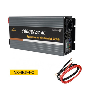 1000w car inverter pure sine wave inverter with transfer switch