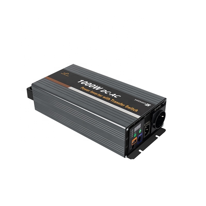 1000w car inverter pure sine wave inverter with transfer switch