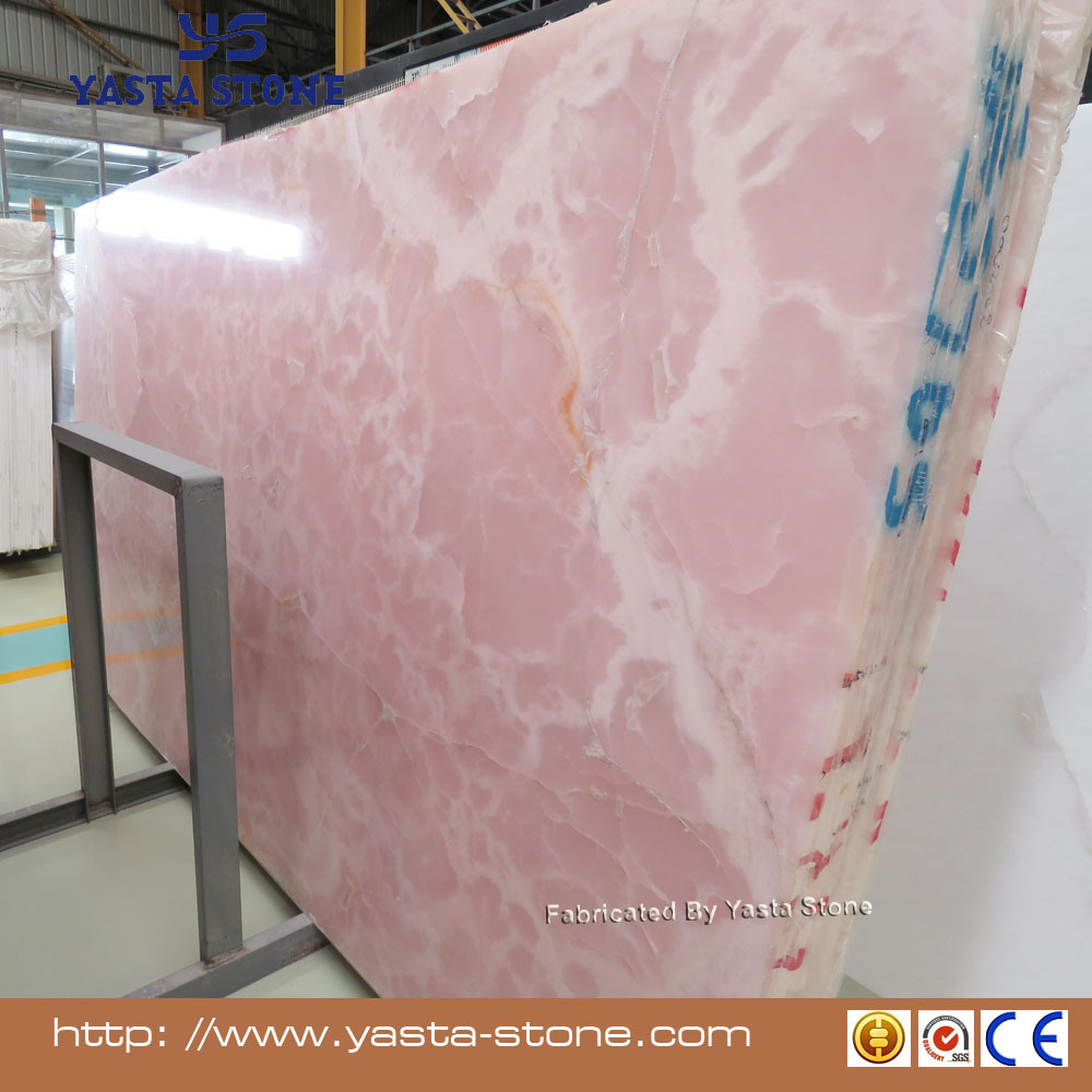 High Quality Tiles Pink Marble Purple Onyx Slabs